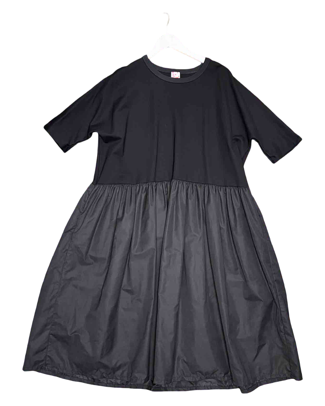 Size OS | FOOL Black Gathered Midi Dress