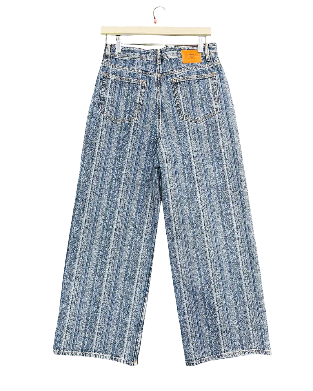 Size 28" | Ganni Striped Baggy Jeans