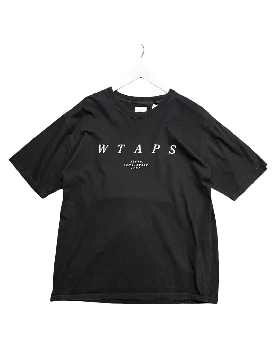 Size XXL | WTAPS Black Cotton Logo T-Shirt