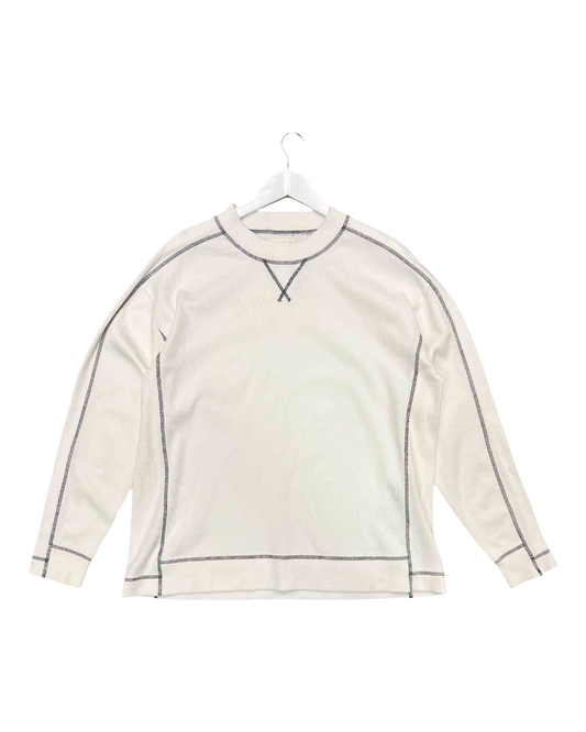 Size M | Simple Project Co White Waffle Longsleeve