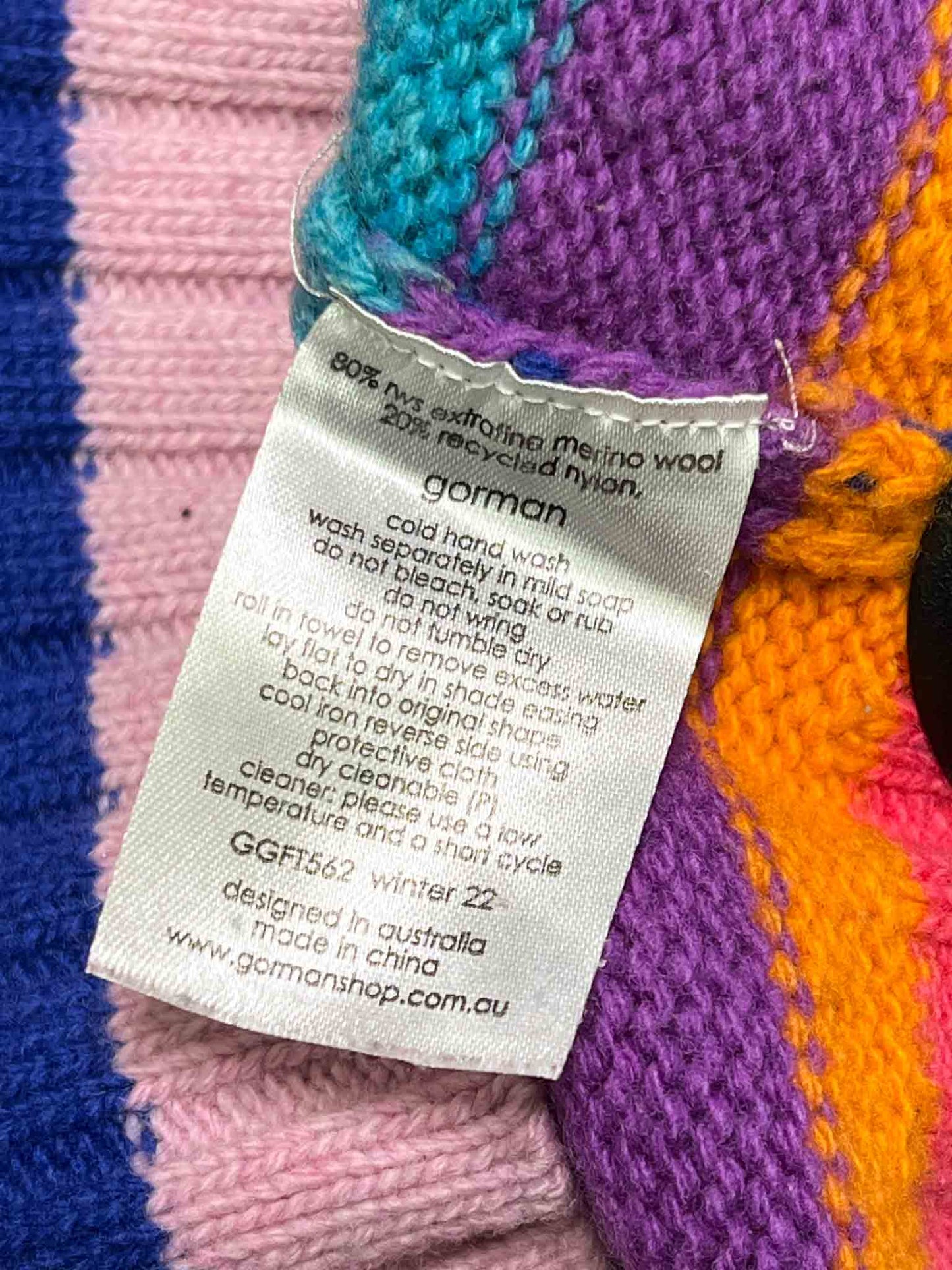 Size 10 | Gorman Candy Stripy Merino Wool Knit Vest
