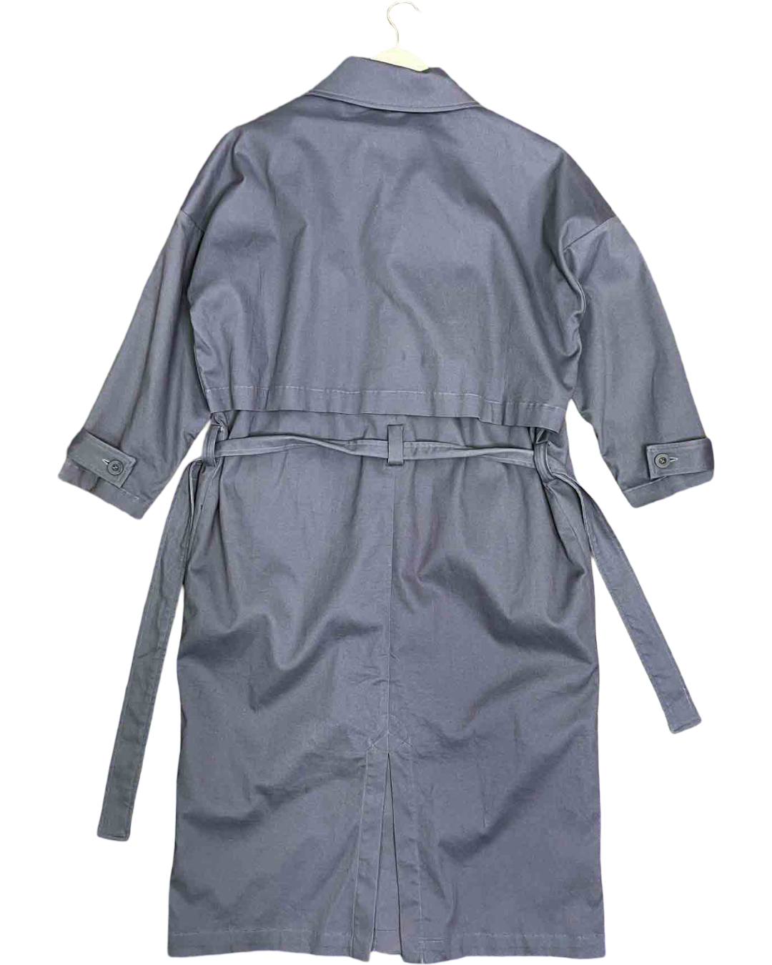 Size S | Alpha60 Slate Cotton Blue Trench Coat