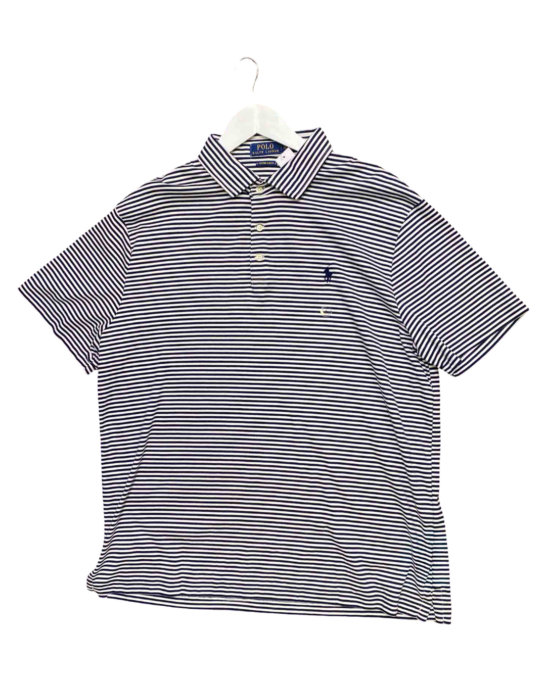 Size XL | Polo Ralph Lauren Navy and White Striped Polo NWT