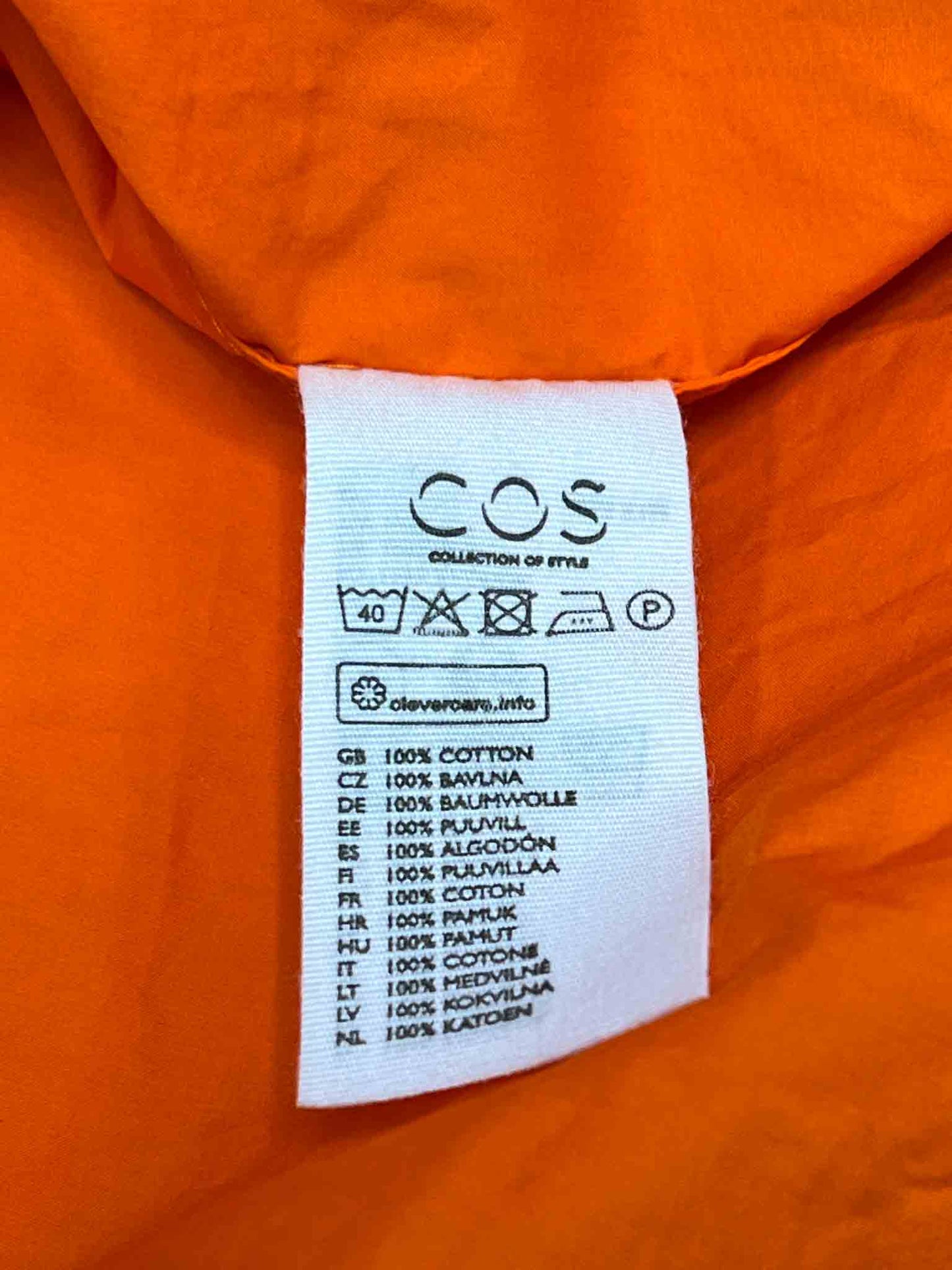 Size 16 | COS Orange Smock Midi Dress