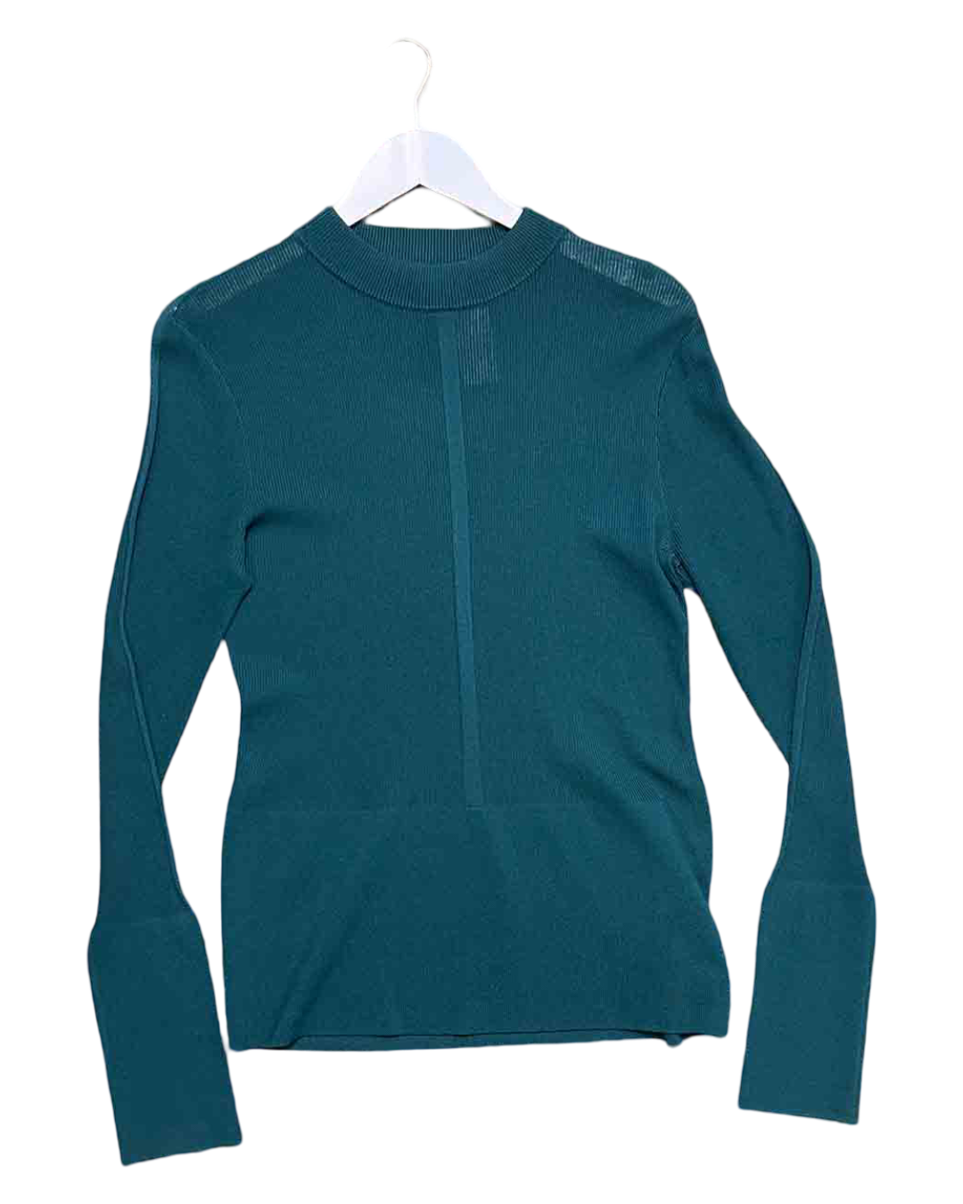 Size L | Kloke Green Ribbed Long-Sleeve Top