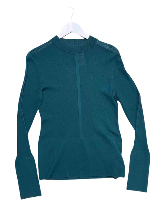 Size L | Kloke Green Ribbed Long-Sleeve Top