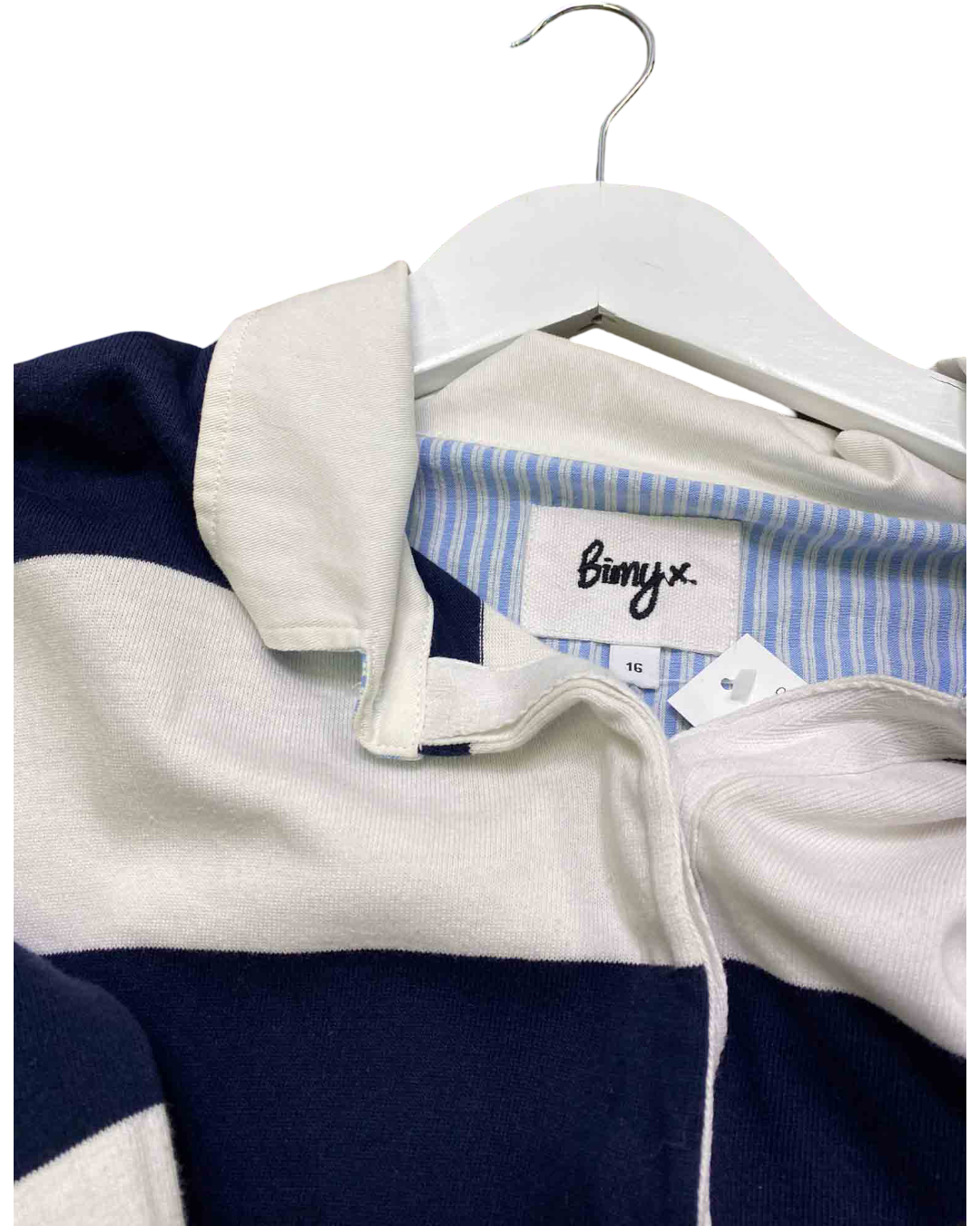 Size 16 | Binny Navy Striped Polo Dress