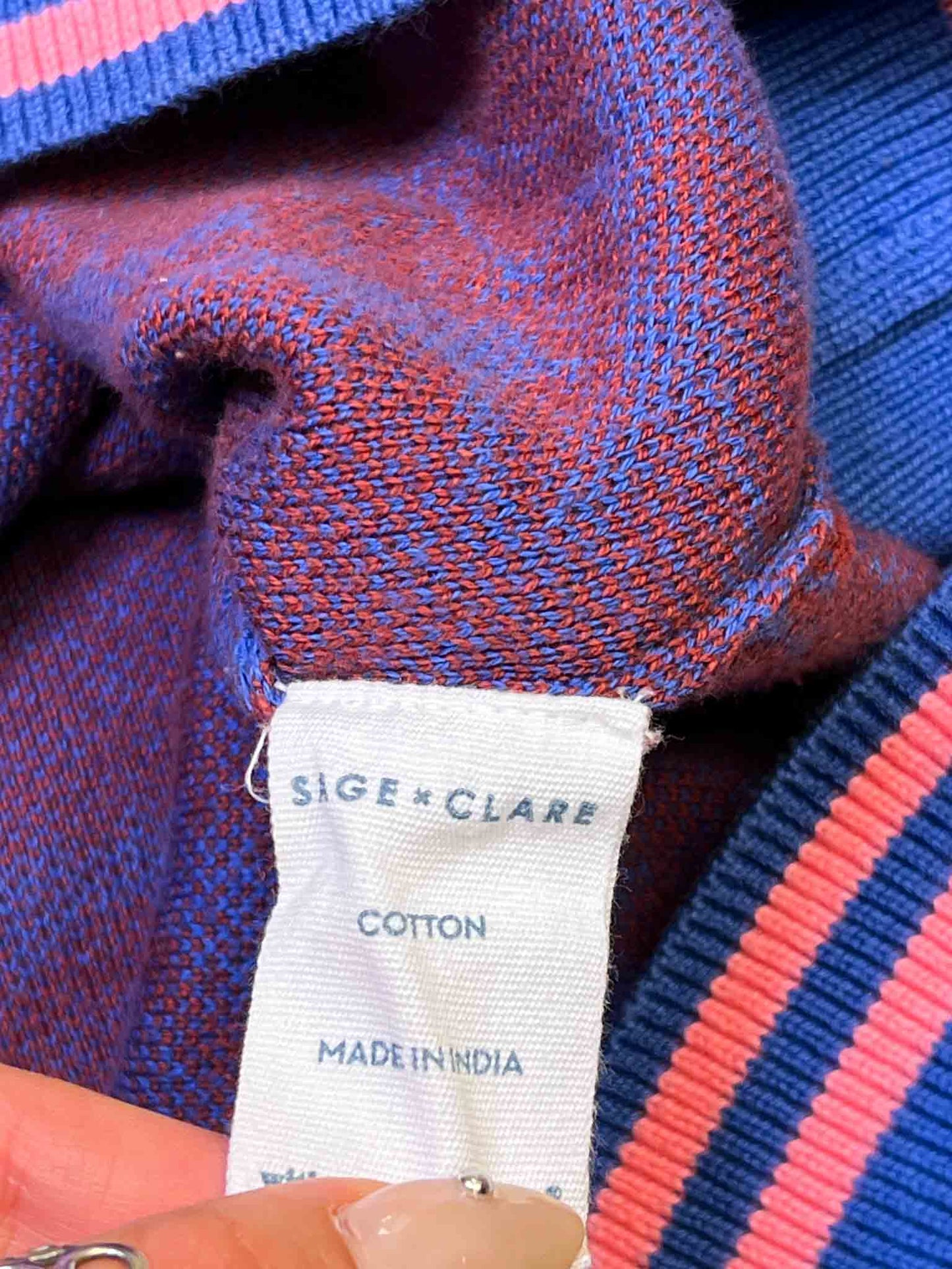 Size 20 (2XL) | Sage x Clare V-Neck Cotton Jumper