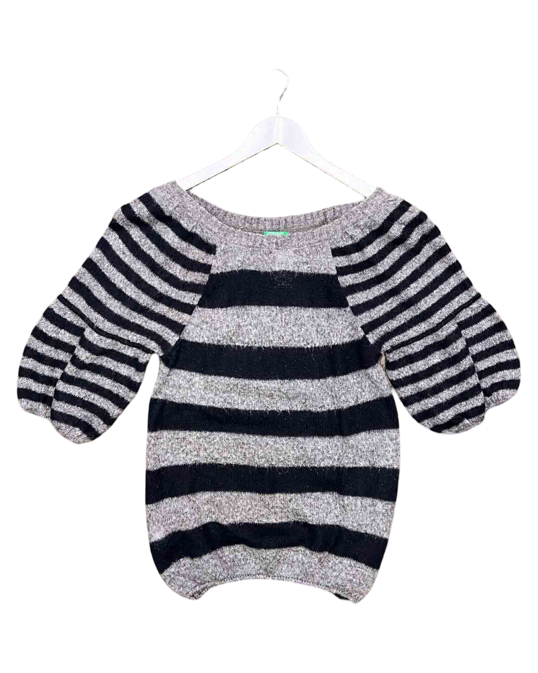 Size M | United Colors of Benetton Mohair Blend Striped Jumper