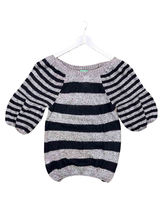 Size M | United Colors of Benetton Mohair Blend Striped Jumper