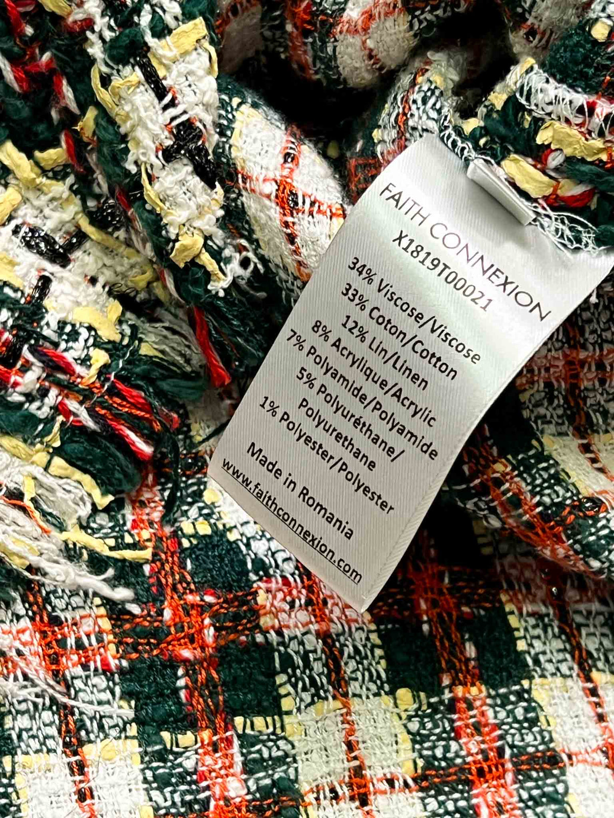 Size M | Faith Connexion Oversized Tweed Over Shirt
