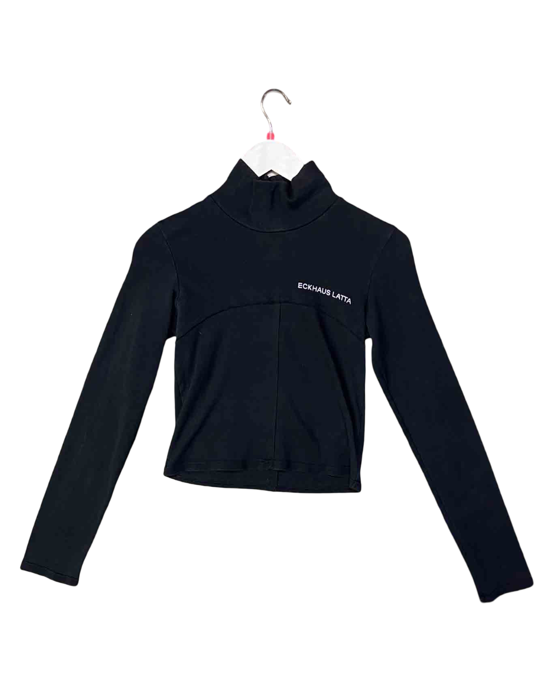 Size M | Eckhaus Latta Black High Neck Top