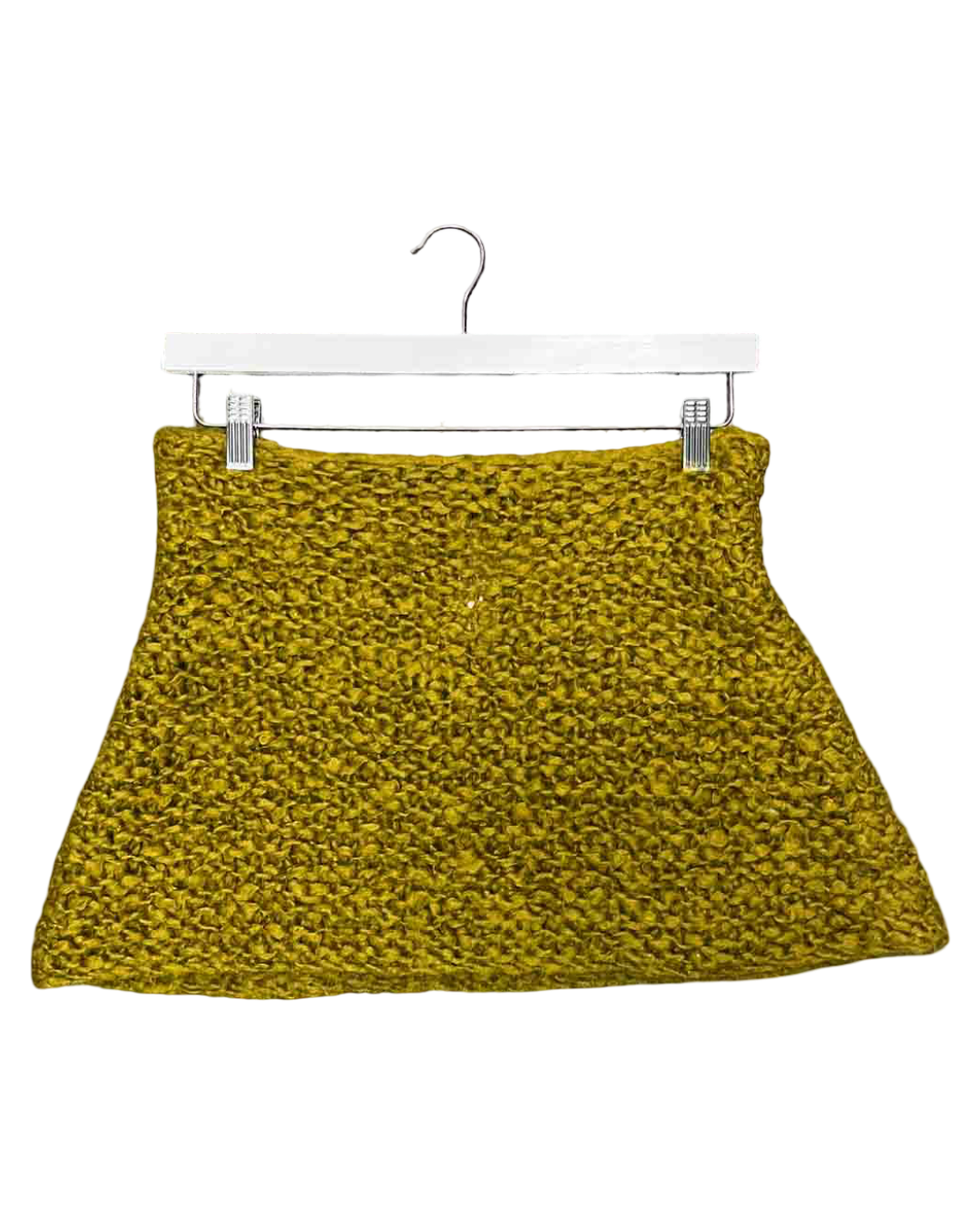 Size (OS) | Eileen Fisher Chartreuse Knitted Tube/ Cowl Scarf
