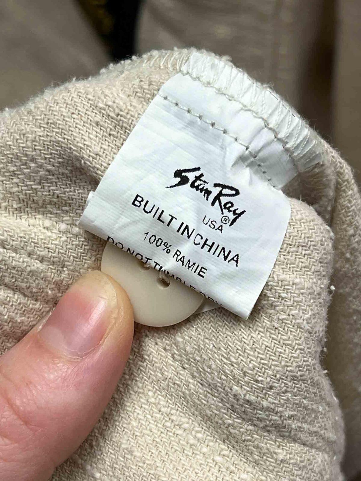 Size L | Stan Ray Beige Ramie Shirt
