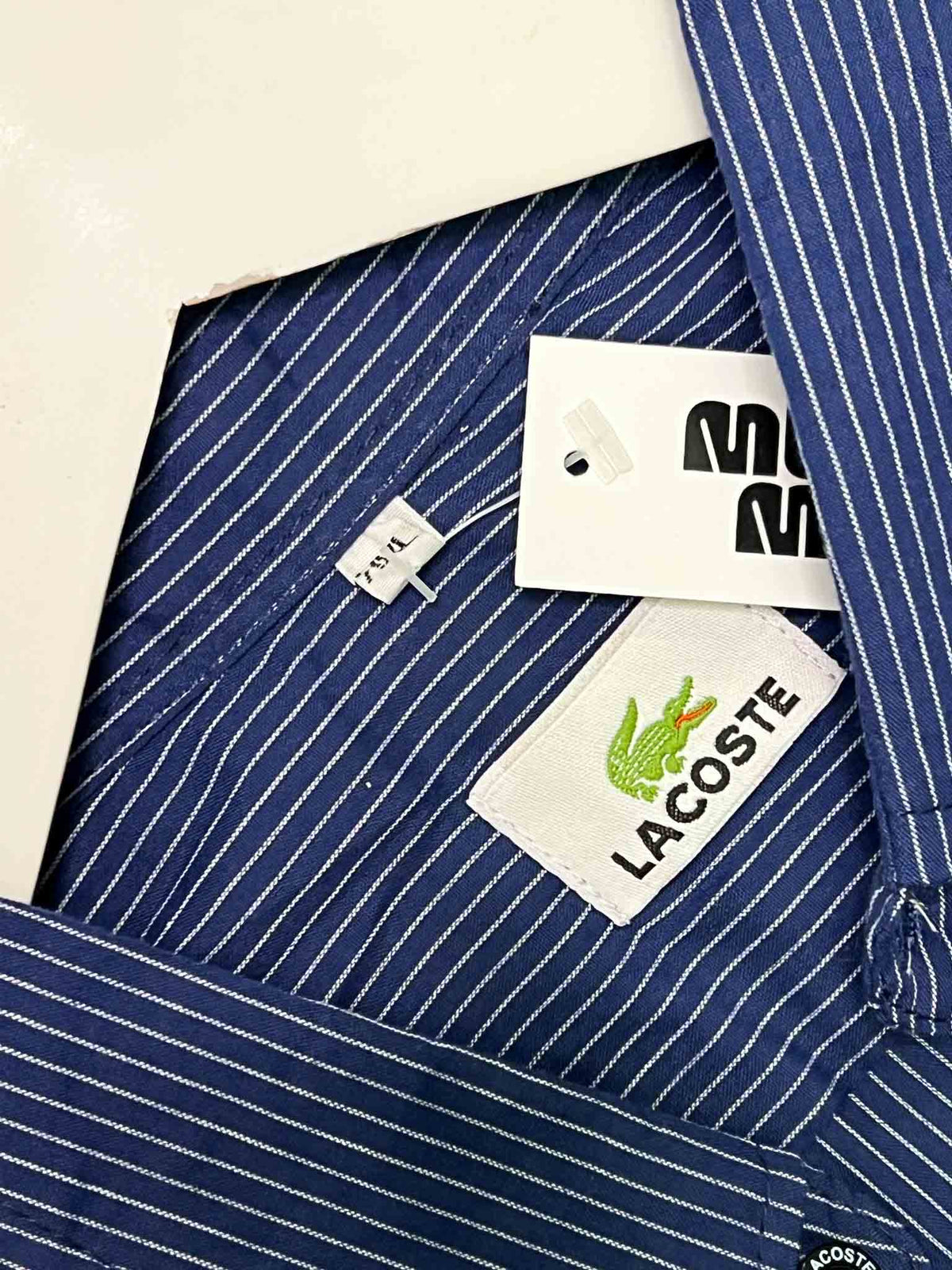 Size XXL | Lacoste Blue Striped Shirt
