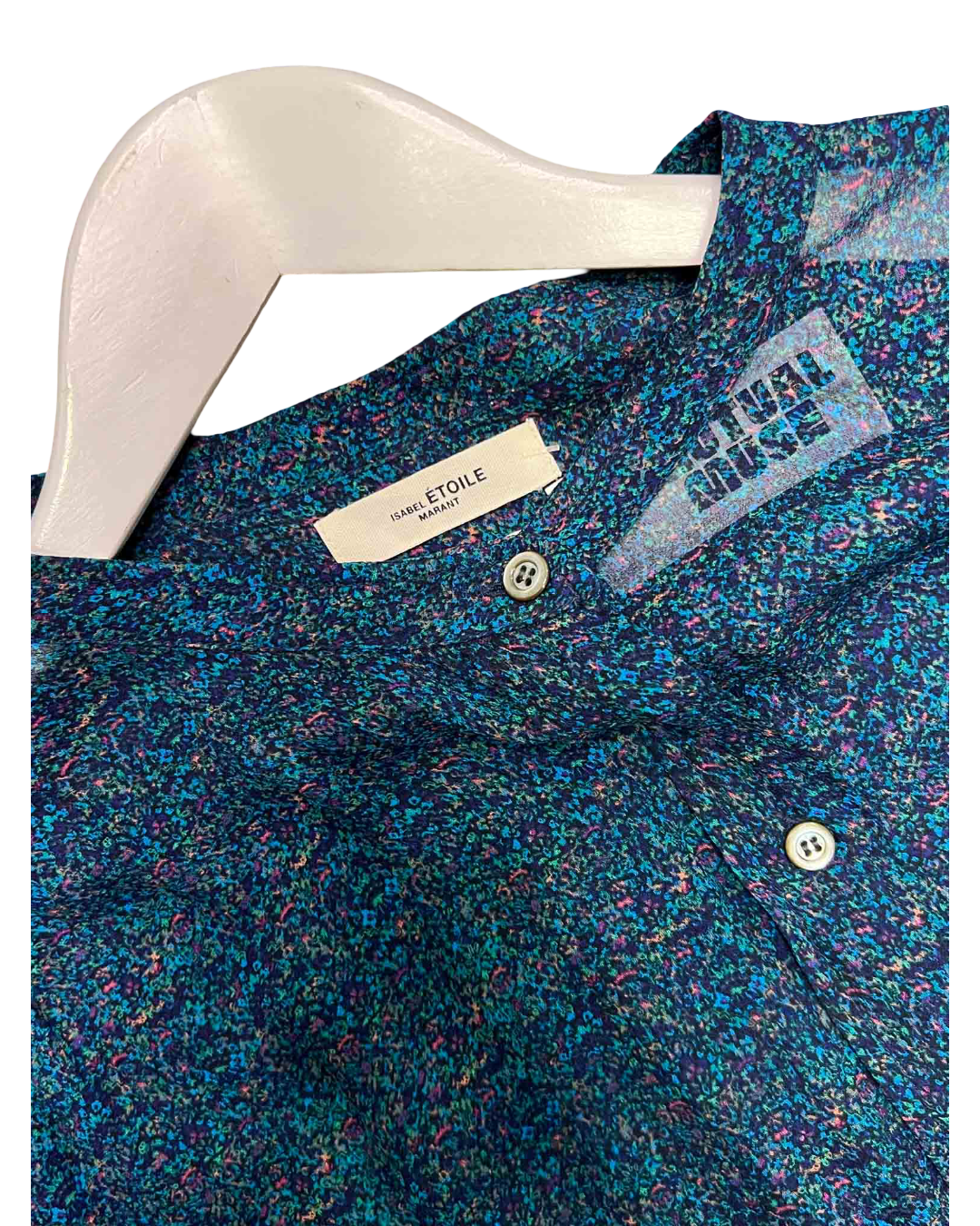 Size XL | Isabel Marant Étoile Blue Speckled Top