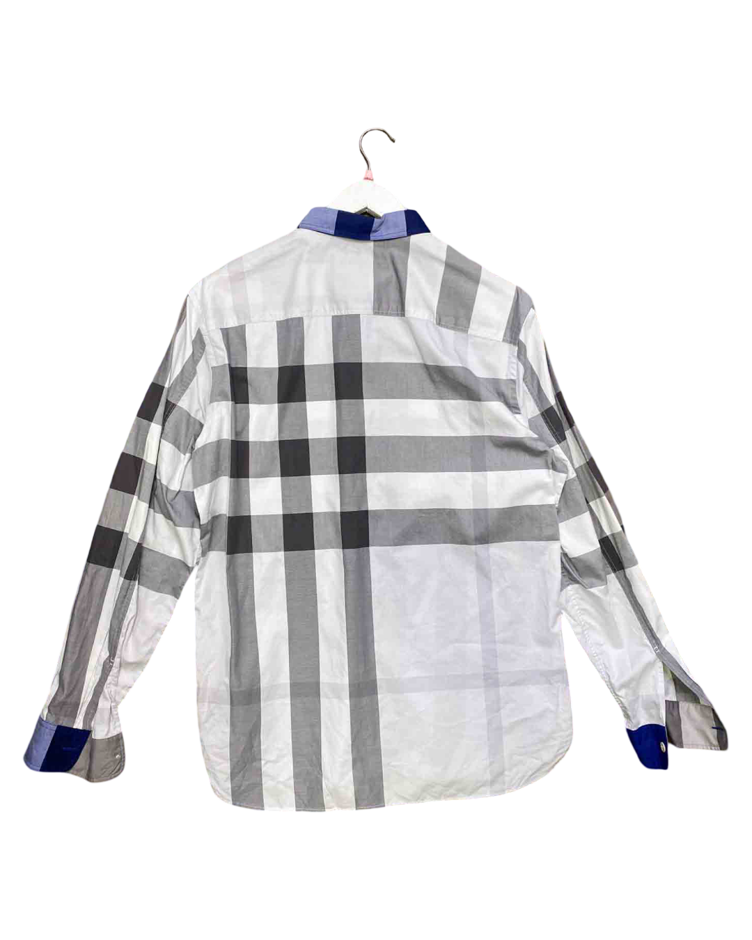 Size L | Burberry Blue Clandon Tartan Shirt