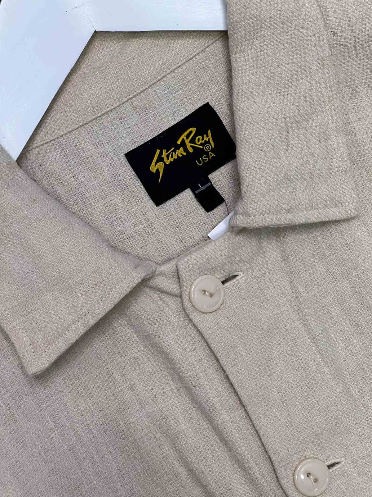 Size L | Stan Ray Beige Ramie Shirt