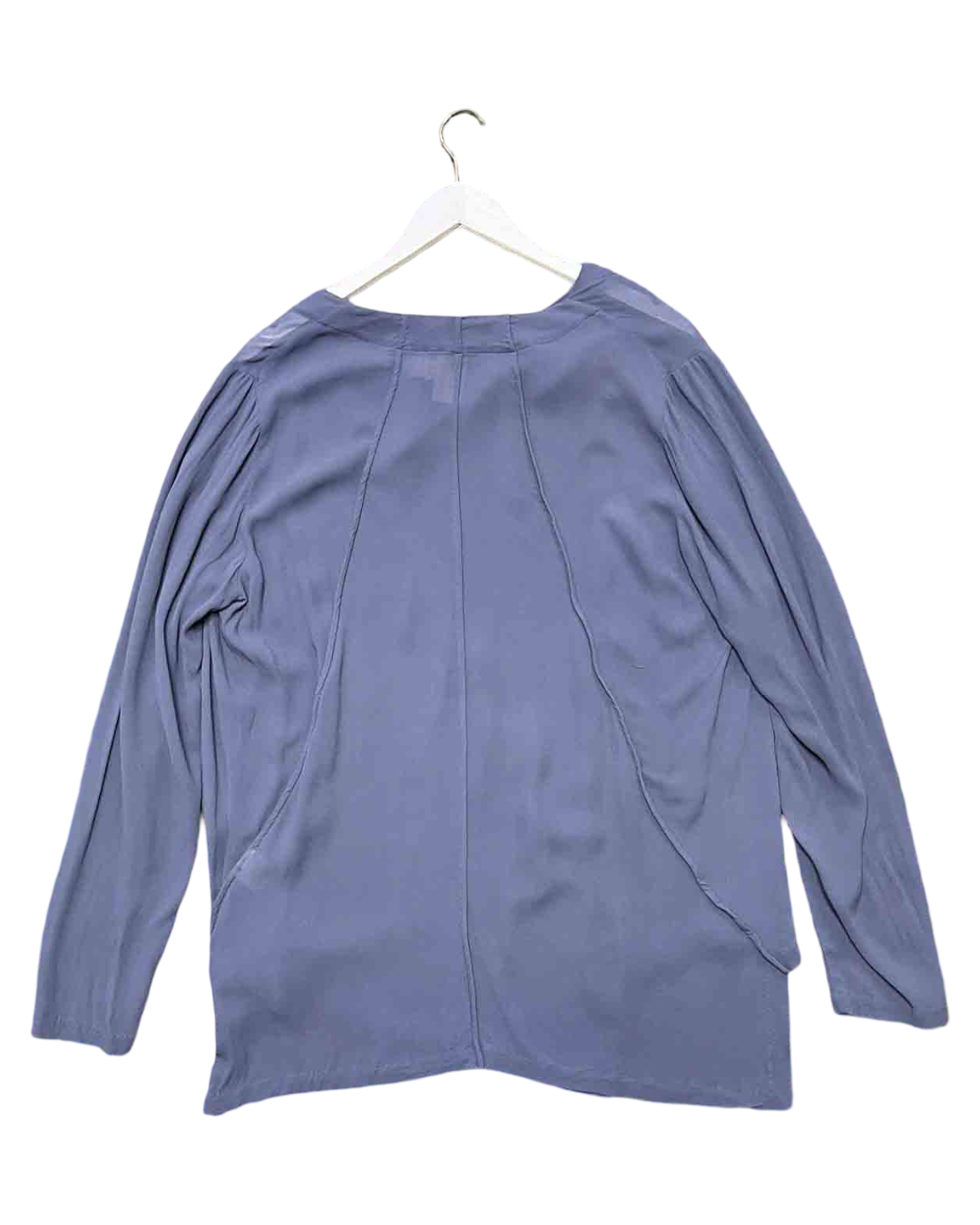 Size 5 (3XL) | MM Söhn Periwinkle Draped Asymmetric Top