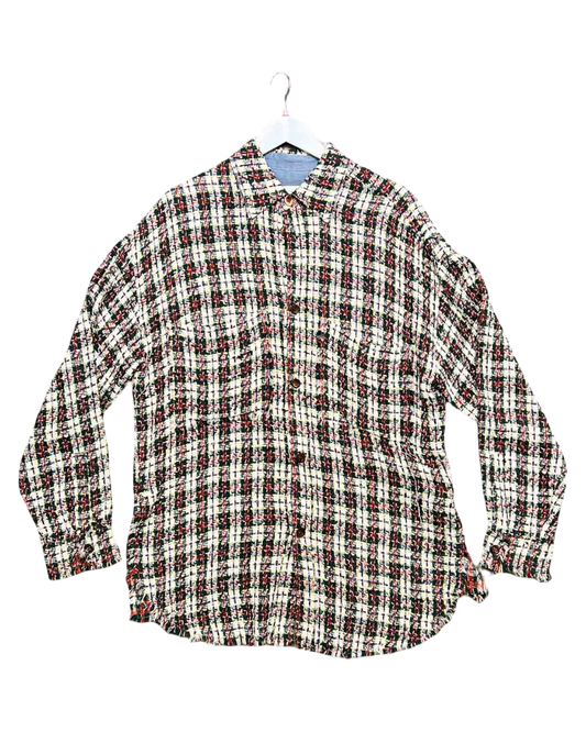 Size M | Faith Connexion Oversized Tweed Over Shirt