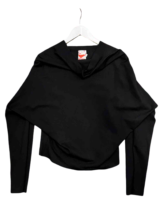 Size M | Fool Black Asymmetrical Top