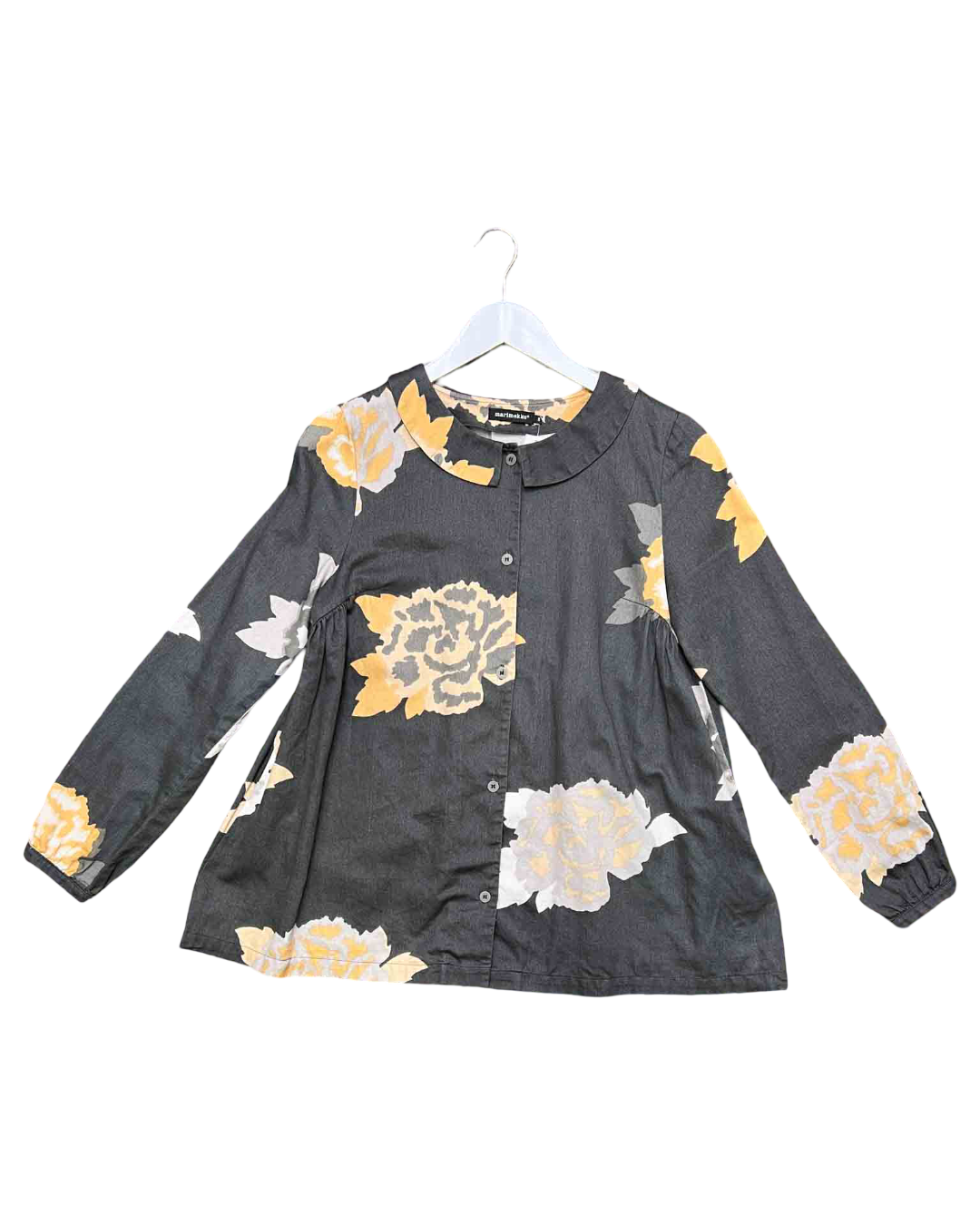 Size 38 (10) | Marimekko Floral Cotton Blouse