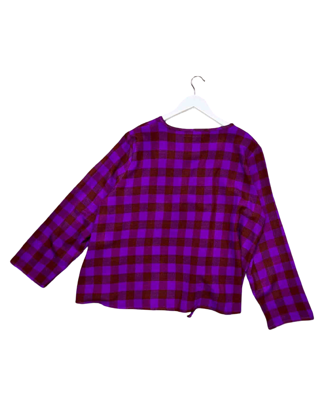 Size 3XL | Collective Closets Purple Gigngham Top