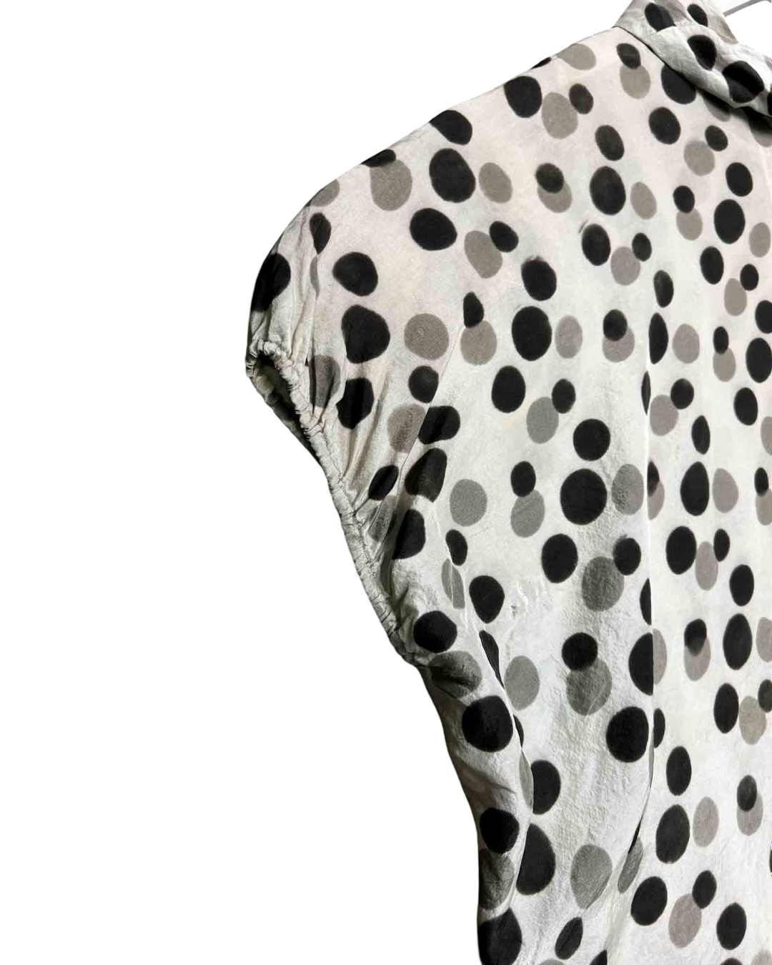 Size 44 (M/L) | Shu Moriyama Asymmetrical Polka Dot Blouse