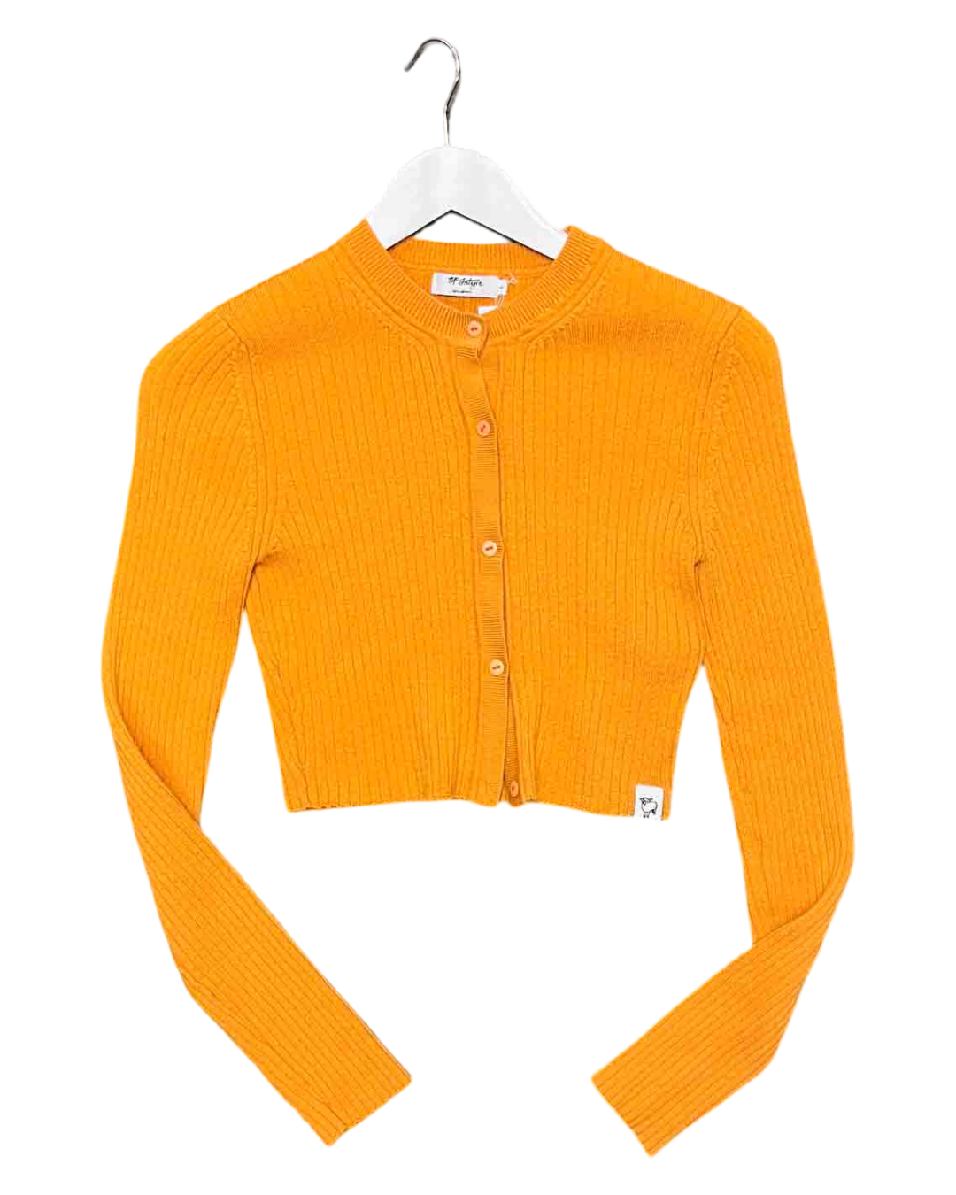 Size L | McIntyre Wool Cropped Yolk Cardigan