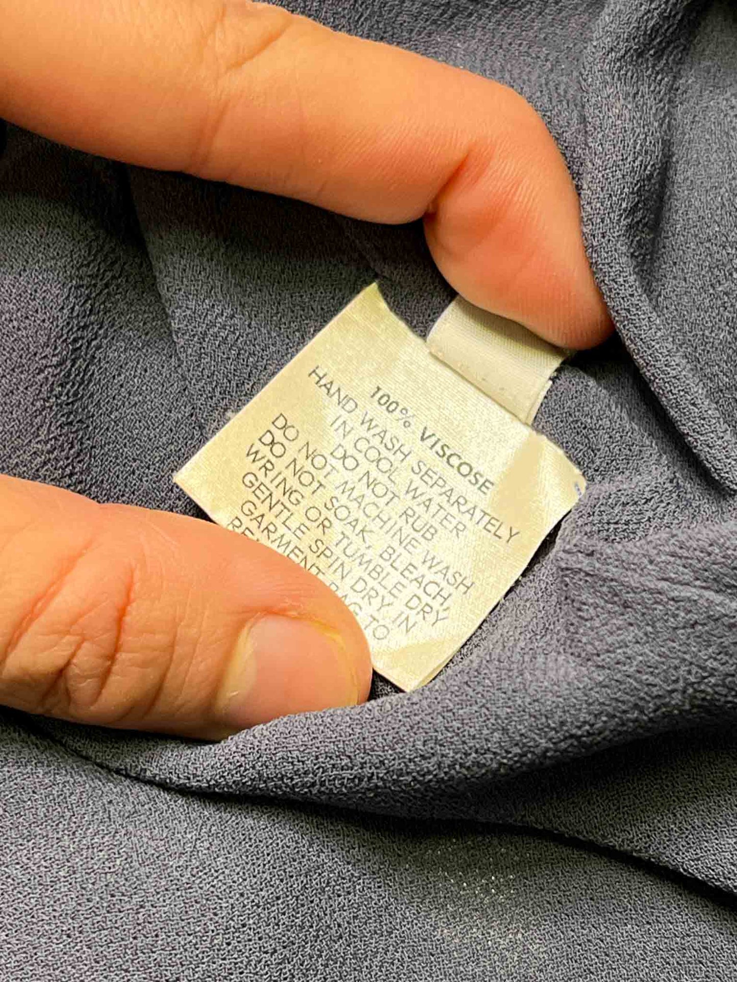 Size 5 (3XL) | MM Söhn Periwinkle Draped Asymmetric Top