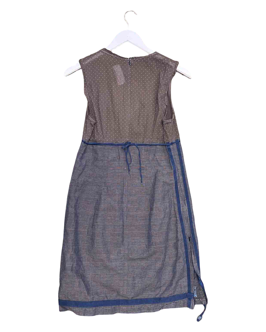 Size 40 (M) | Cop Copine Plaid/ PolkaDot Mini Dress