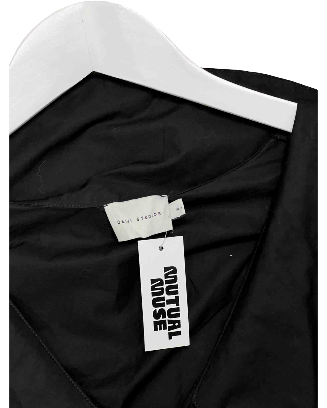 Size S | Deiji Studios Black Collard Tie Shirt