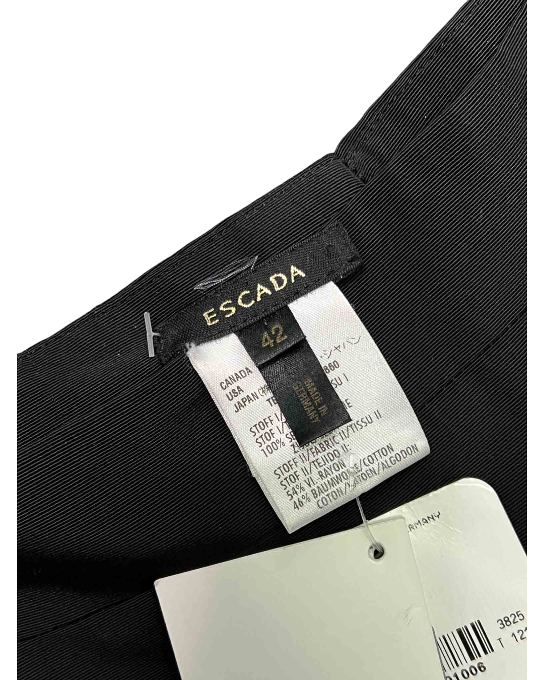 Size 42 (14) | Escada Black Split Leg Pants With Tags