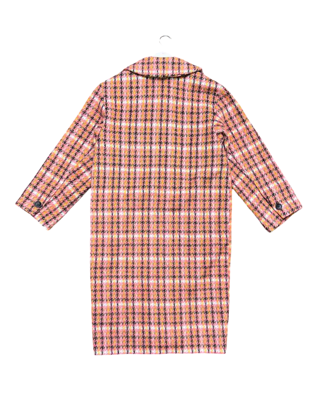 Size XS | Kuwaii Pink + Orange Wool Blend Coat
