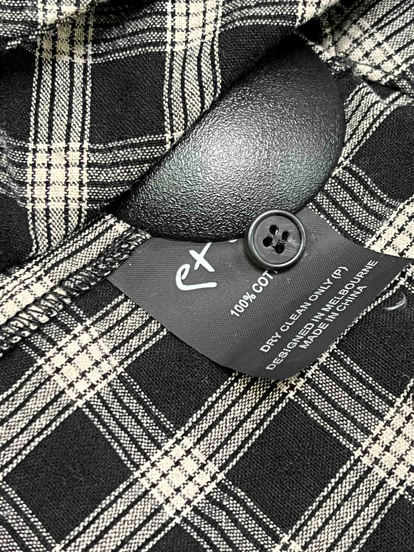Size OS | Et Al Cotton Check Newton Dress