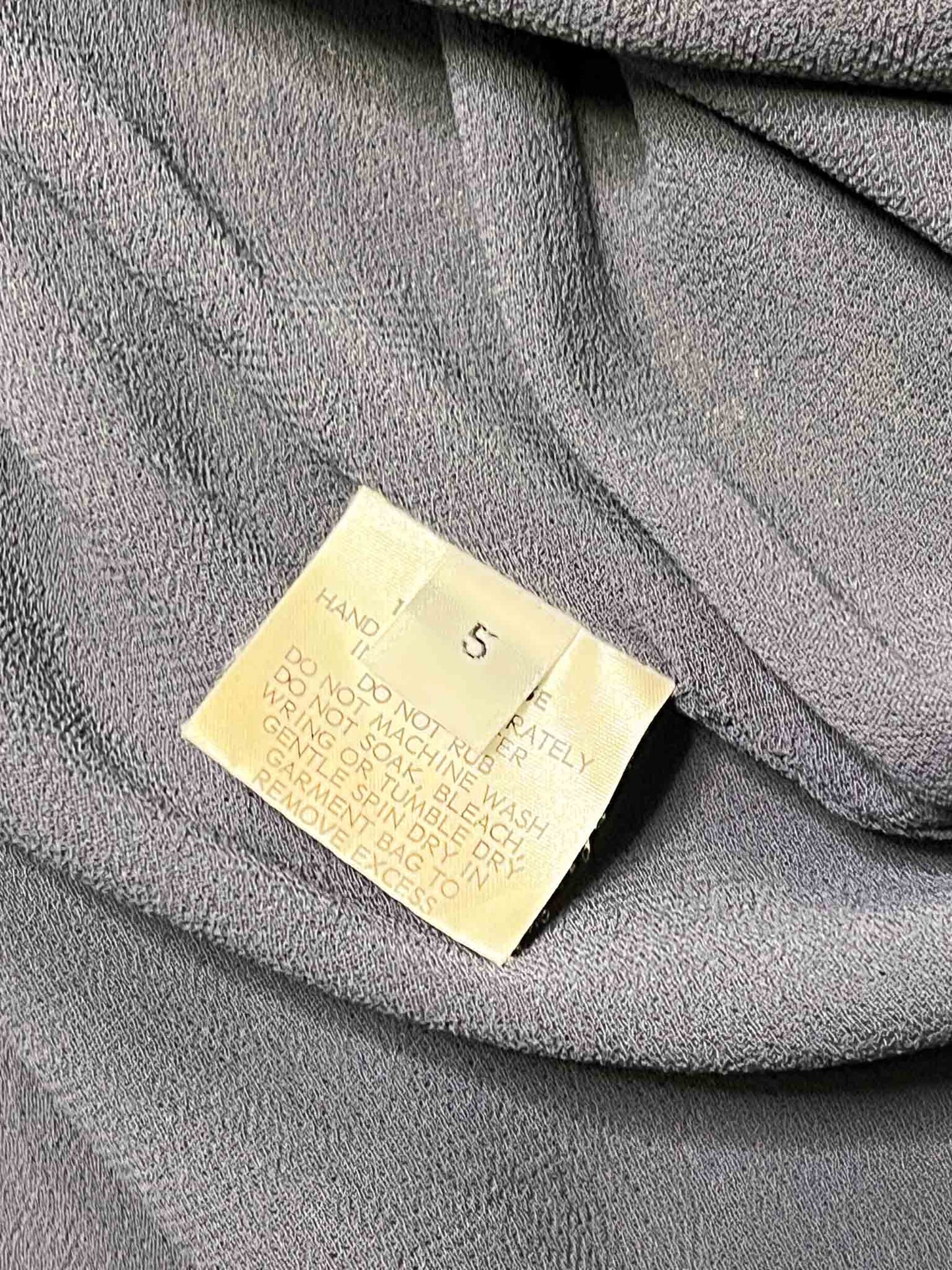 Size 5 (3XL) | MM Söhn Periwinkle Draped Asymmetric Top