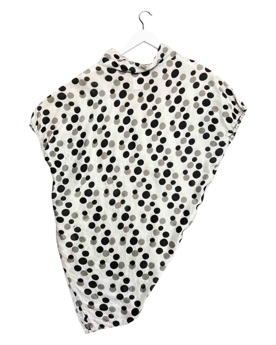 Size 44 (M/L) | Shu Moriyama Asymmetrical Polka Dot Blouse