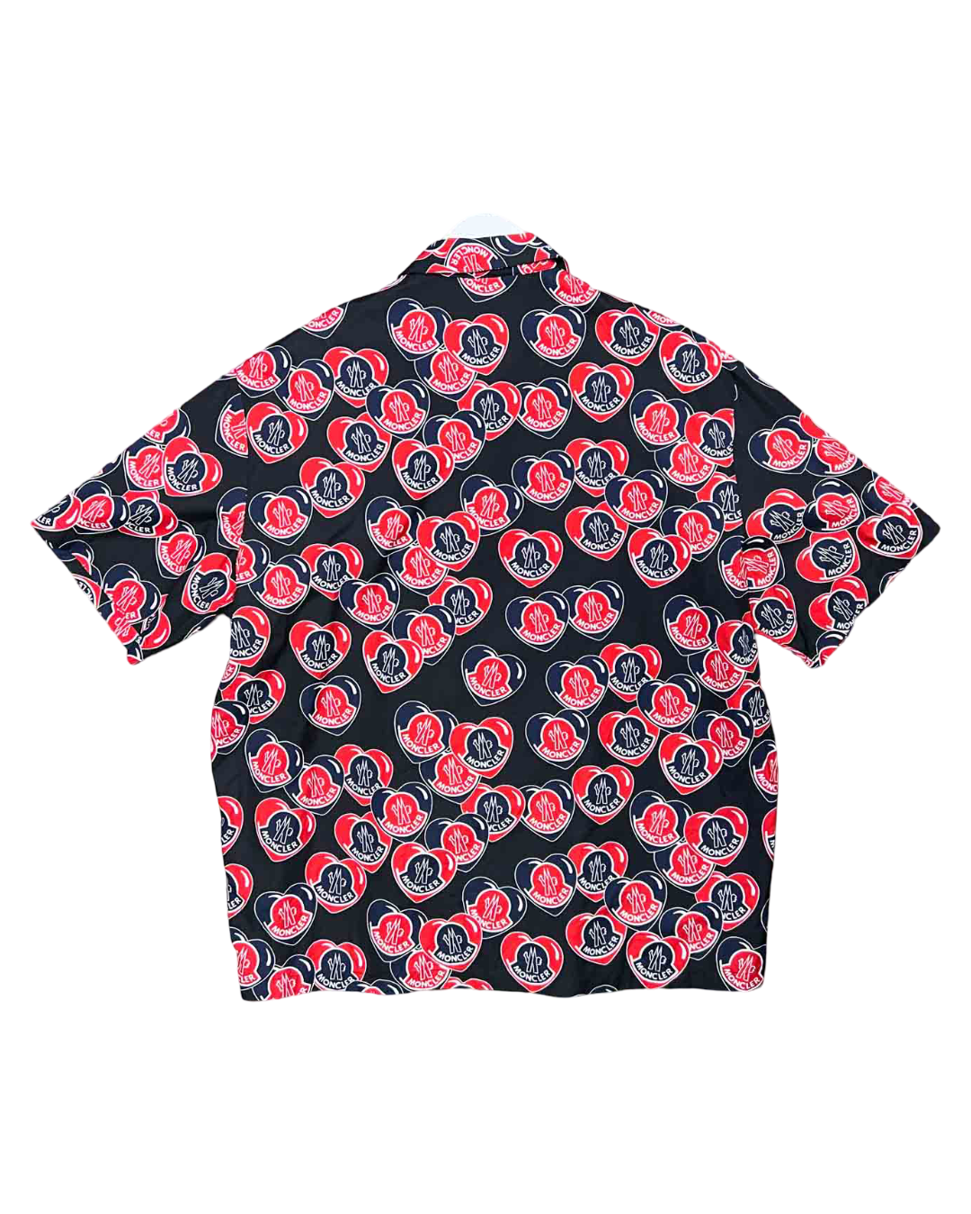 Size L | Moncler Heart Logo-Print Cotton Shirt