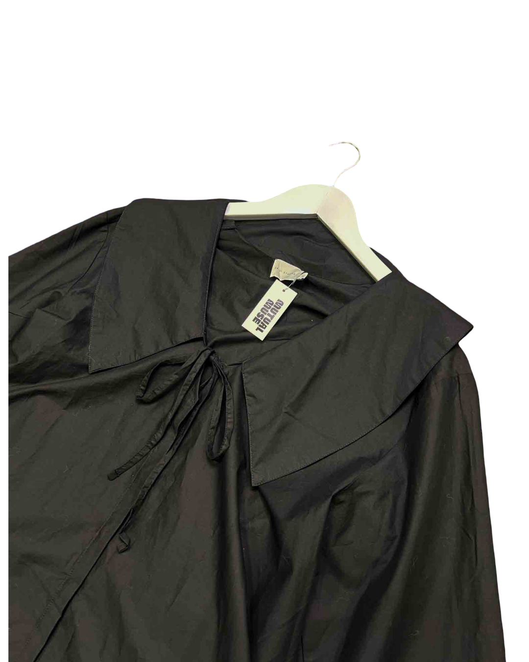 Size S | Deiji Studios Black Collard Tie Shirt