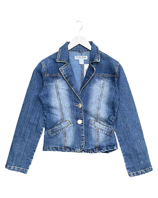 Size M | Pretty Jeans Stonewashed Blazer Jacket