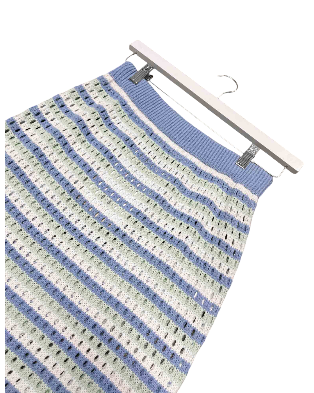 Size 6 | Sabo Blue Erin Cotton Knit Skirt