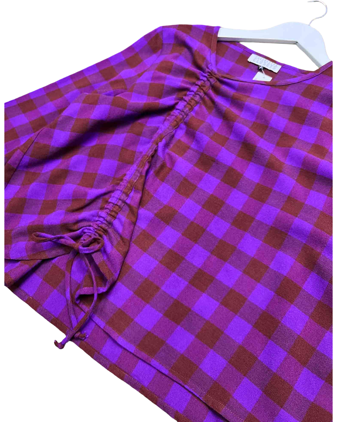 Size 3XL | Collective Closets Purple Gigngham Top