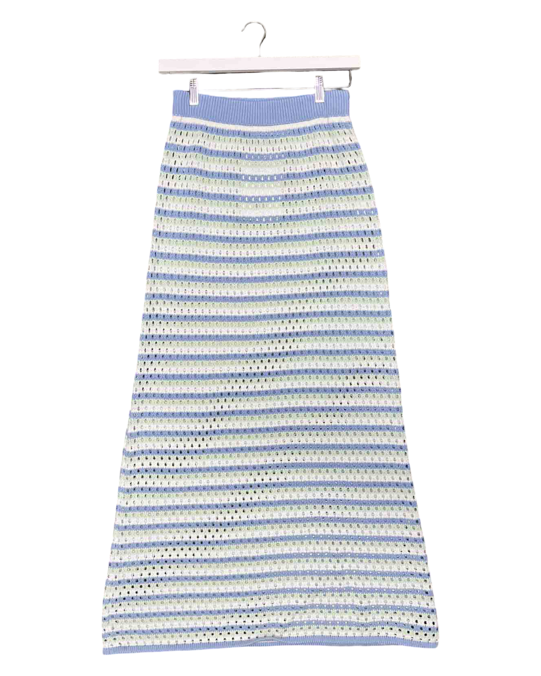 Size 6 | Sabo Blue Erin Cotton Knit Skirt