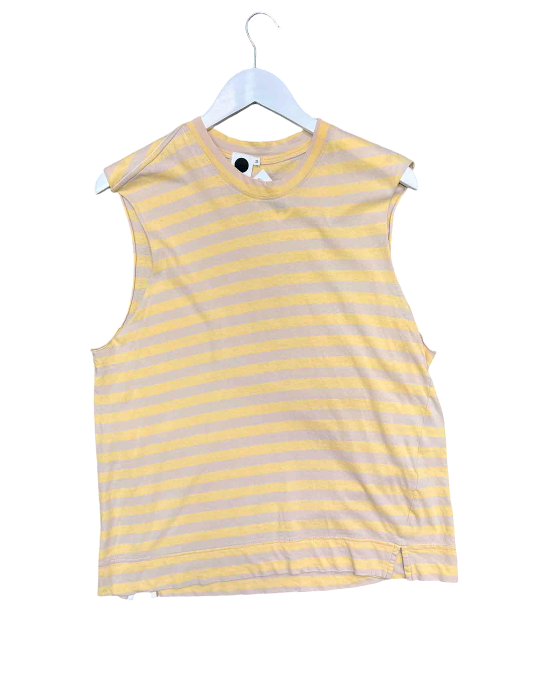 Size XS | Bassike Striped Organic Cotton Top