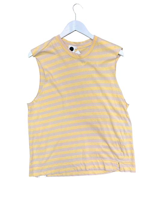 Size XS | Bassike Striped Organic Cotton Top