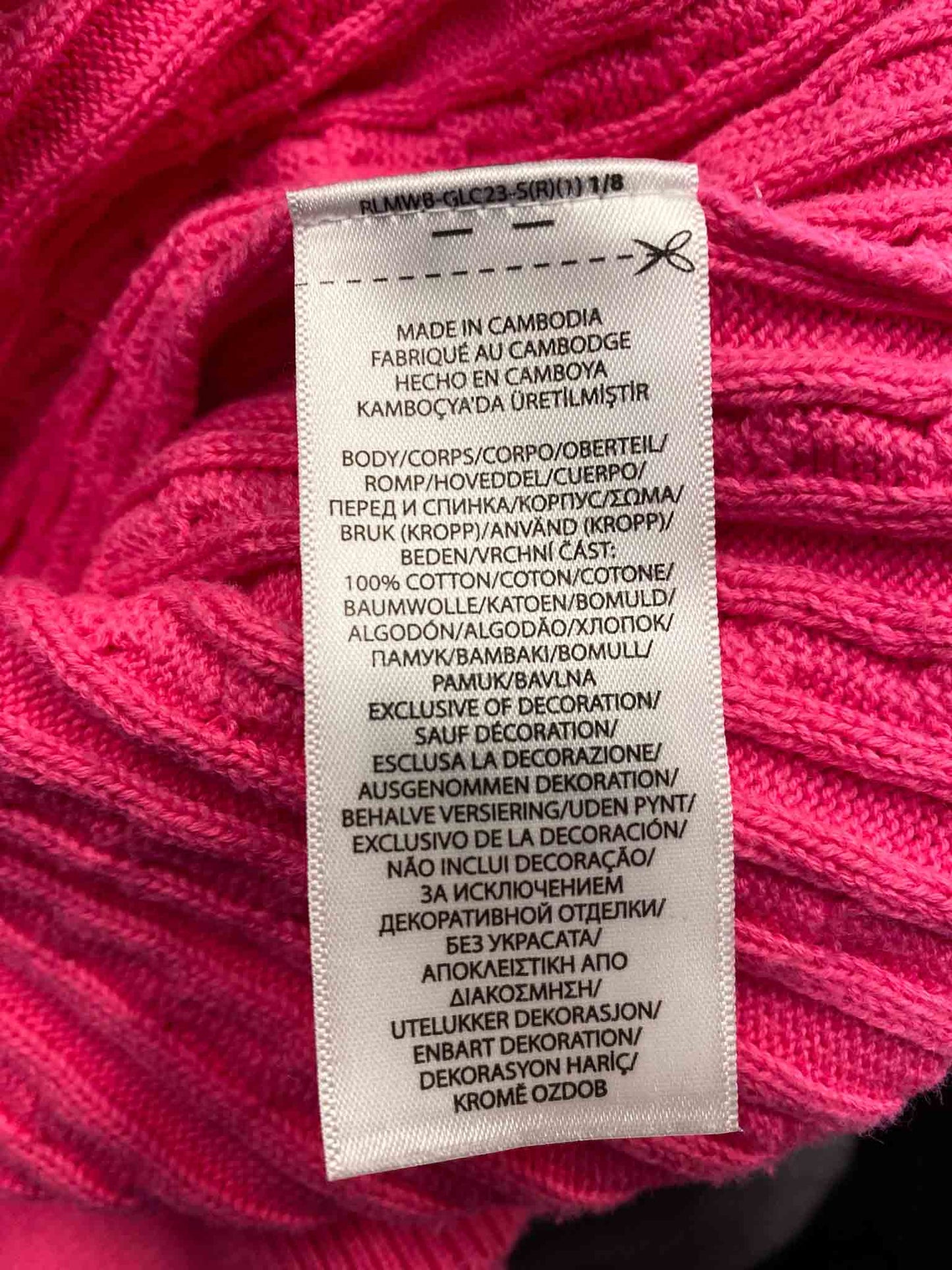Size XL | Polo Ralph Lauren Pink Cable Knit Cardigan