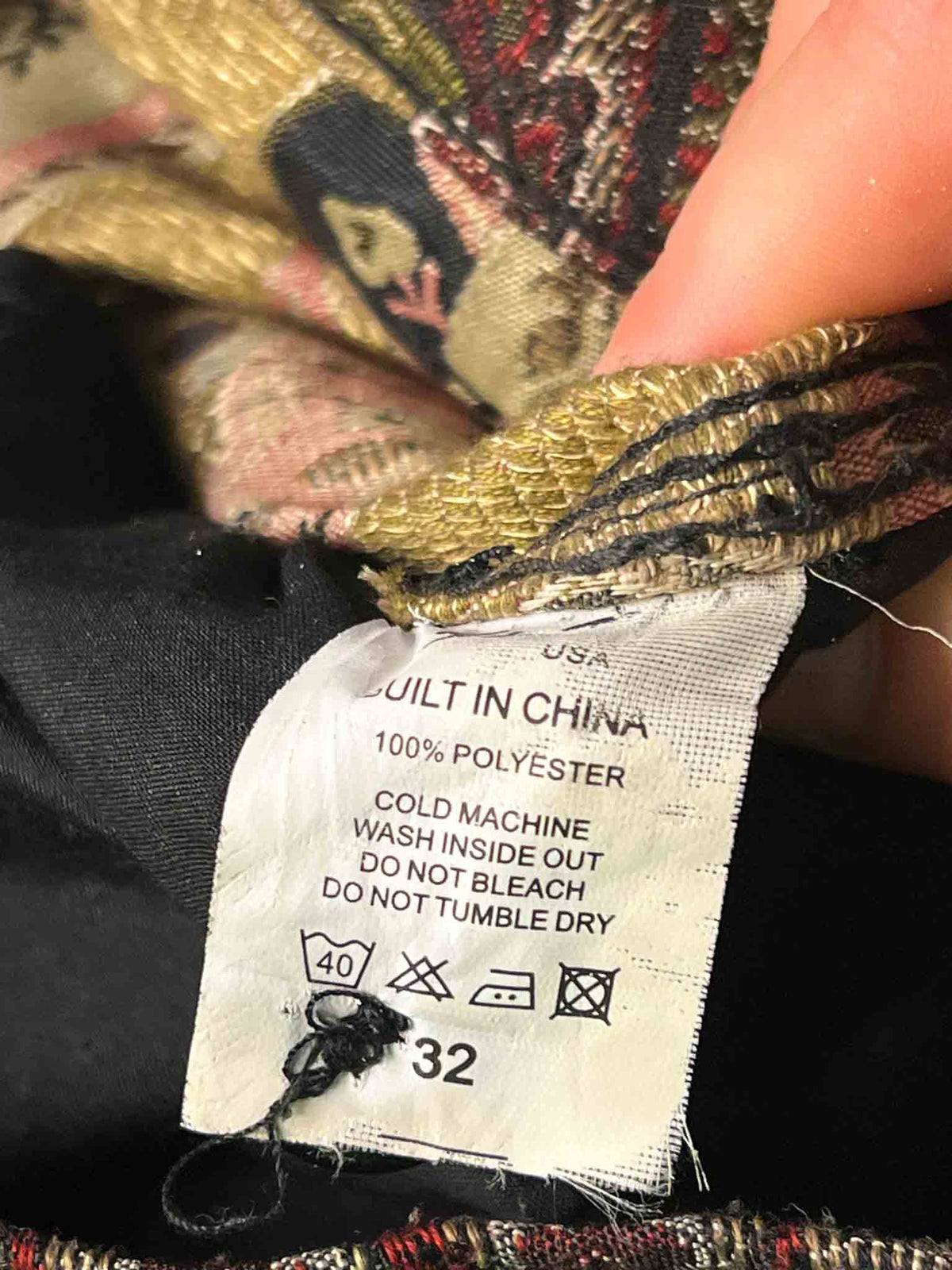 Size L | Stan Ray Floral Brocade Style Pants