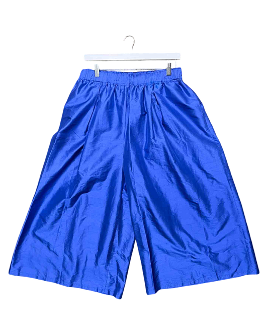 Size 14 | Gorman Blue Silk Cropped Pants