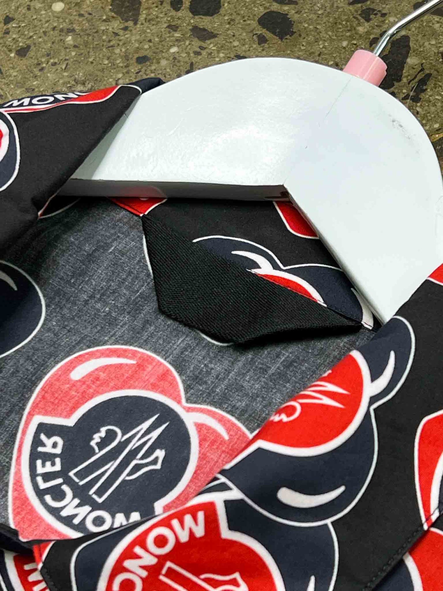 Size L | Moncler Heart Logo-Print Cotton Shirt