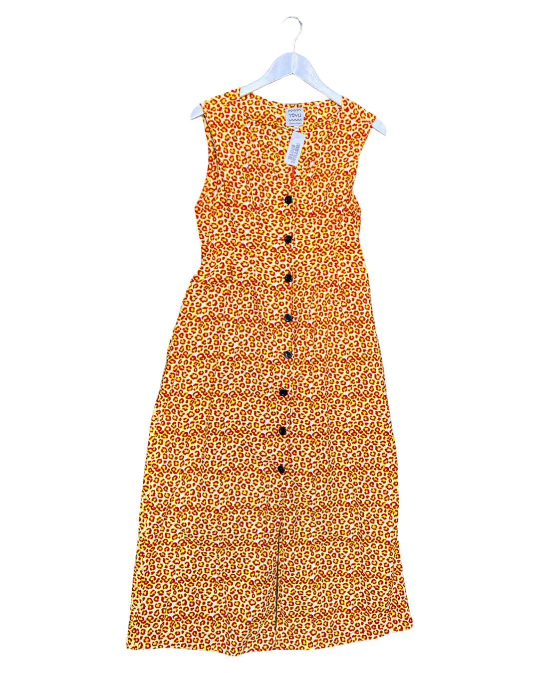 Size XL | Yevu Poppy Panelled Shirt Midi Dress